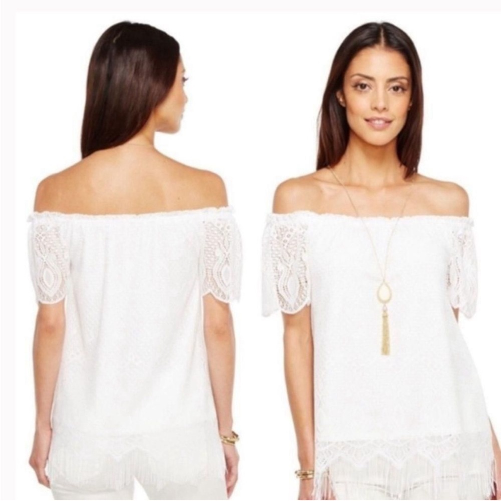 Lily Pulitzer Marble Lace Top S